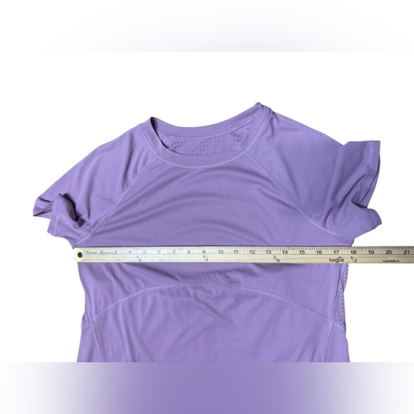 Avia Women's Crewneck Short Sleeve T-Shirt Size Medium Purple Air Vent reflector - Picture 8 of 15